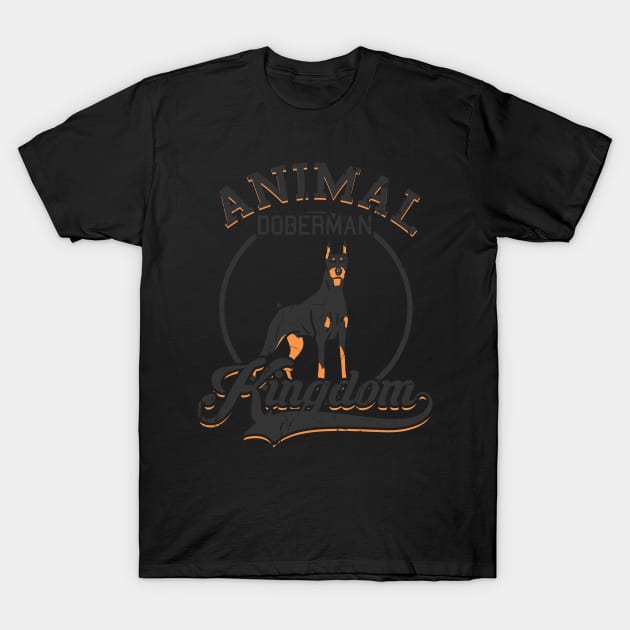 animal kingdom doberman T-Shirt by absolemstudio